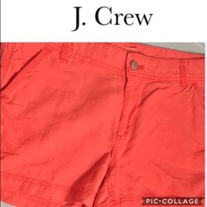 J. CREW Poppy Orange Shorts